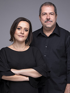 Cristina Tardáguila e Chico Otavio